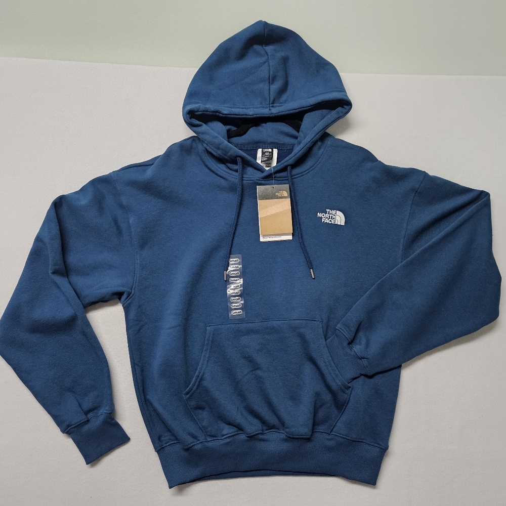 North Face Evolution Vintage Hoodie Midnight Petrol Oversized Large NWT